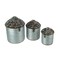 Vintage Farmhouse Style Galvanized Decorative Tin Silo Canister Set of 3